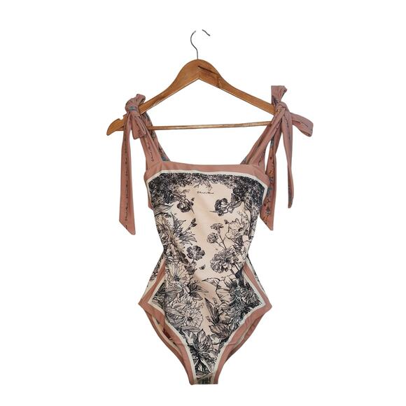 Visual Mood Reversible One Piece Swimsuit Women’s Small NWT – Tropical Print - Picture 12 of 16